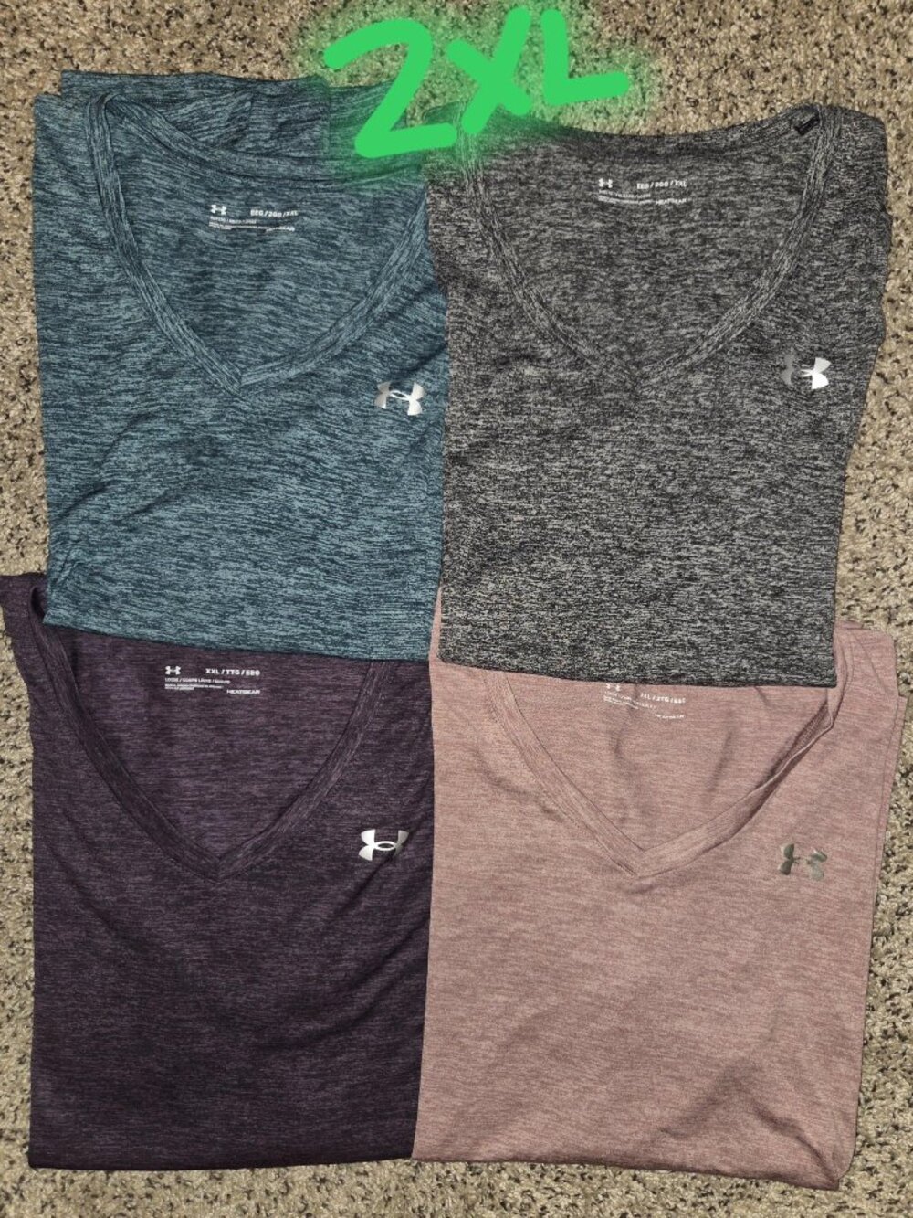 UNDER ARMOUR dri-fit WOMEN'S shirt bundle lot XX-LARGE 2X